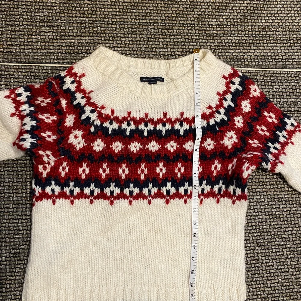 American Eagle washable Wool Sweater 🔥⛷️Great for Hitting the slopes🔥Sm/Med P - Picture 7 of 11